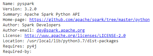 import pyspark in python shell Table 2